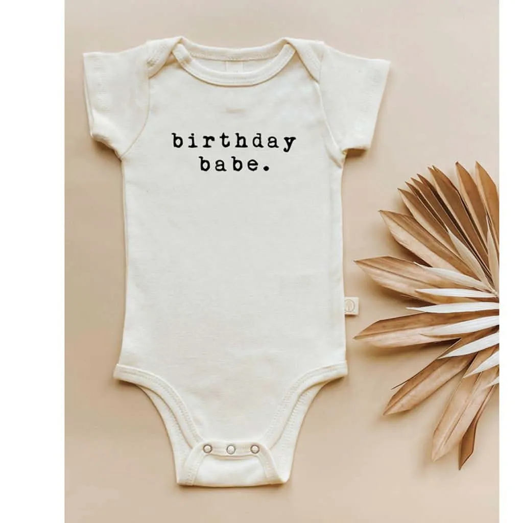 Tenth & Pine Birthday Babe Organic Cotton Onesie