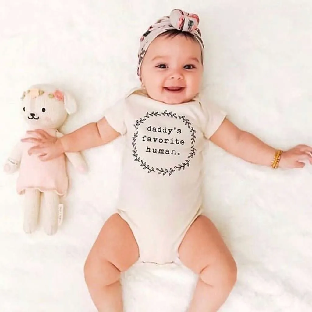 Tenth & Pine Daddy's Favorite Human Organic Cotton Onesie