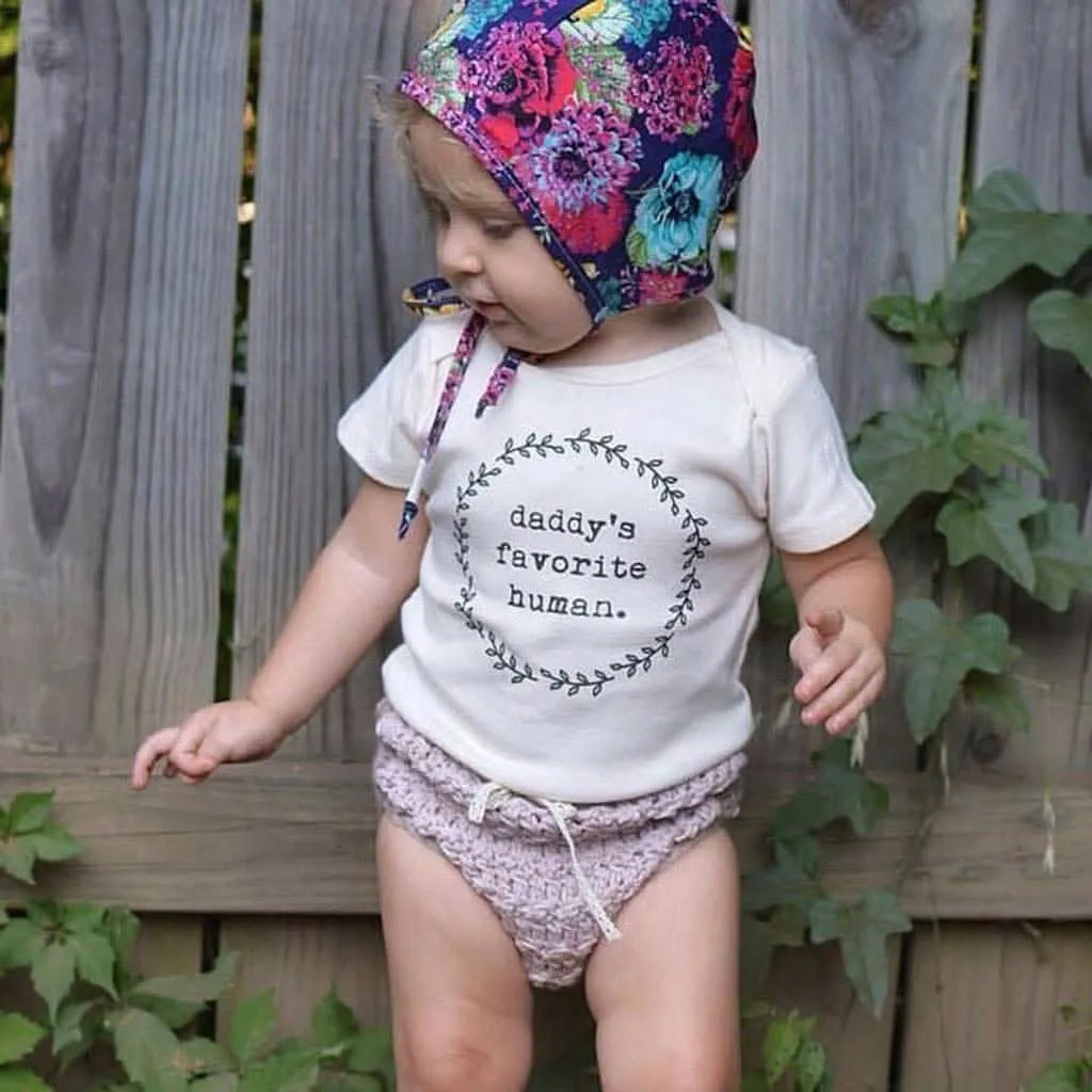 Tenth & Pine Daddy's Favorite Human Organic Cotton Onesie