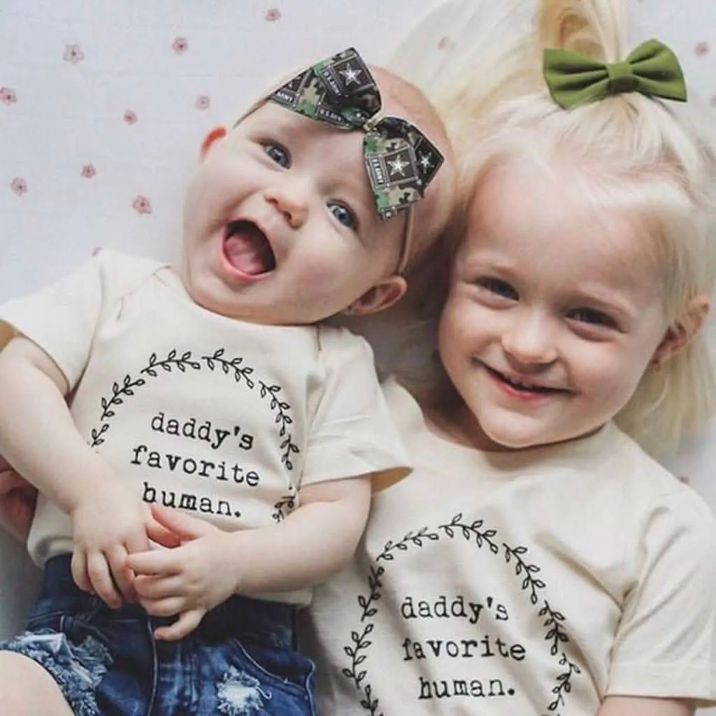 Tenth & Pine Daddy's Favorite Human Organic Cotton Onesie