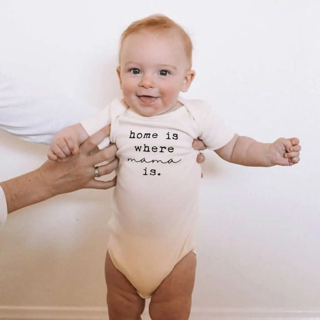 Tenth & Pine Home is Where Mama is Organic Cotton Onesie