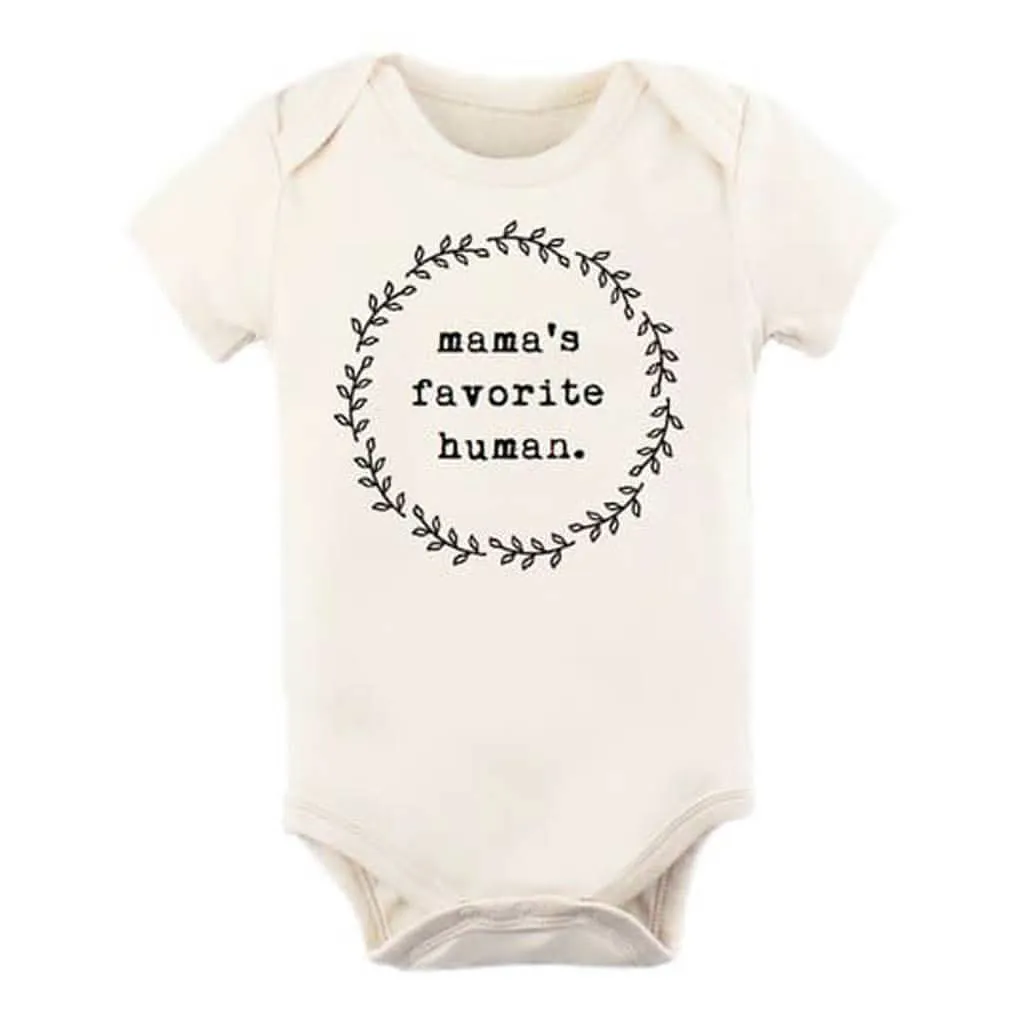 Tenth & Pine Mamas Favorite Human Organic Cotton Onesie