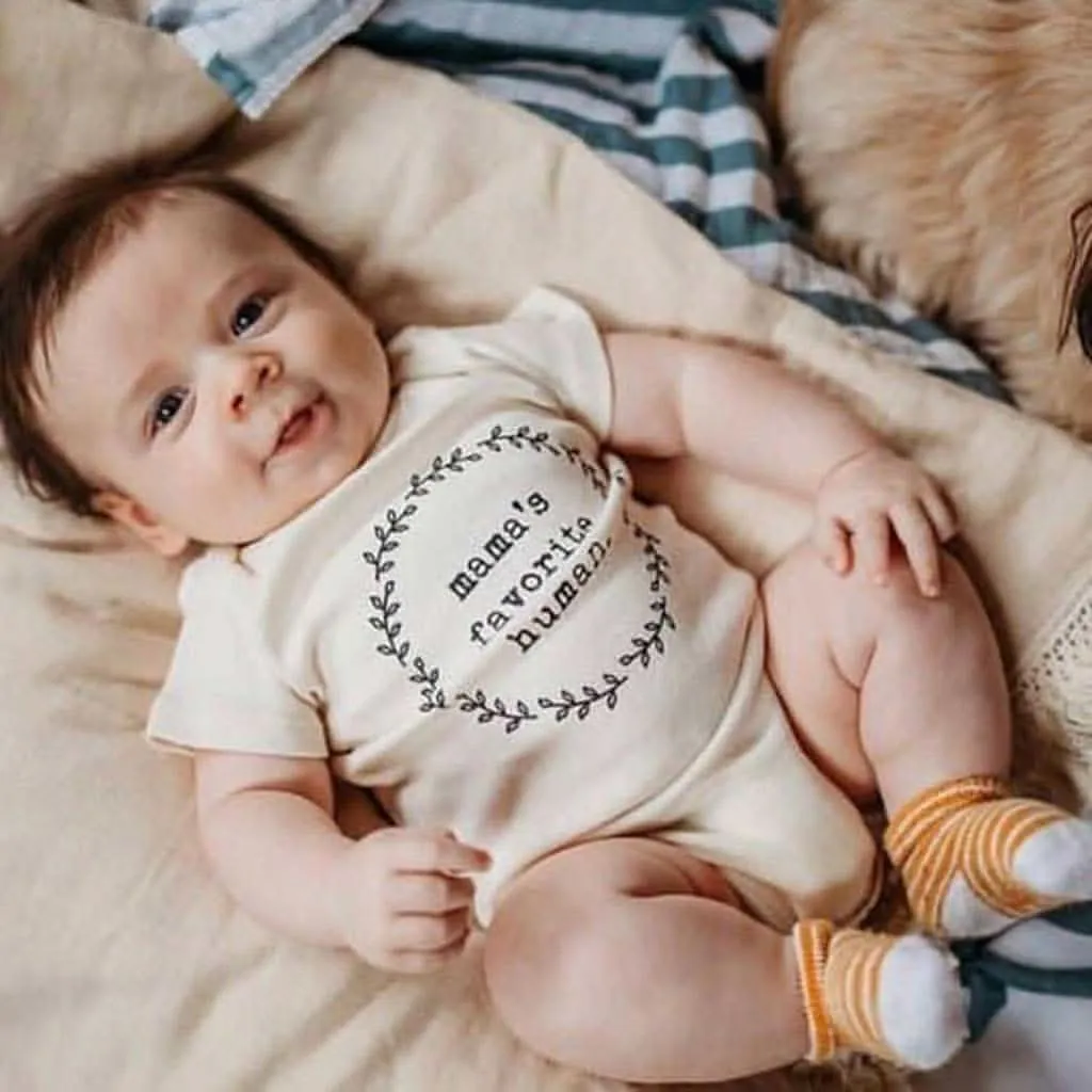 Tenth & Pine Mamas Favorite Human Organic Cotton Onesie