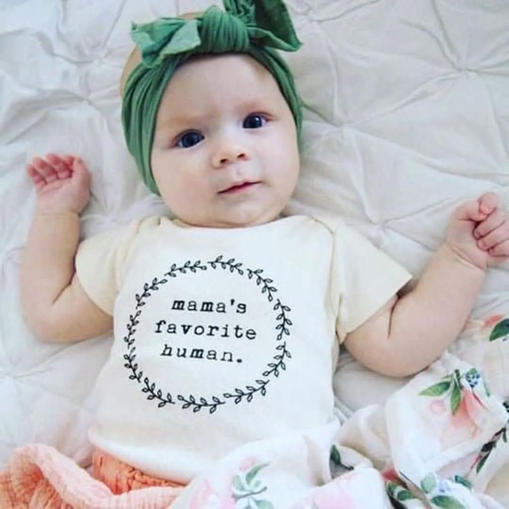 Tenth & Pine Mamas Favorite Human Organic Cotton Onesie