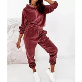 Velvet Tracksuit Set