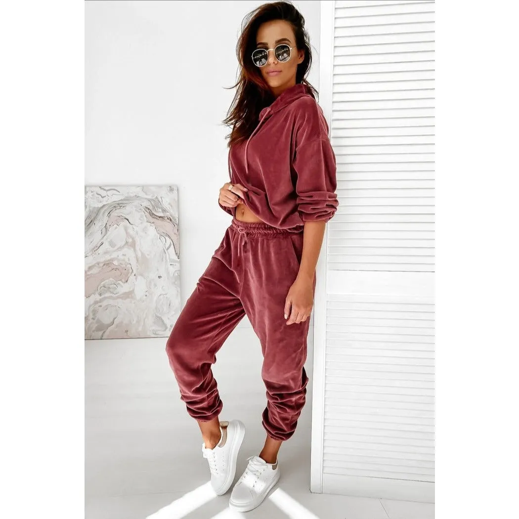 Velvet Tracksuit Set