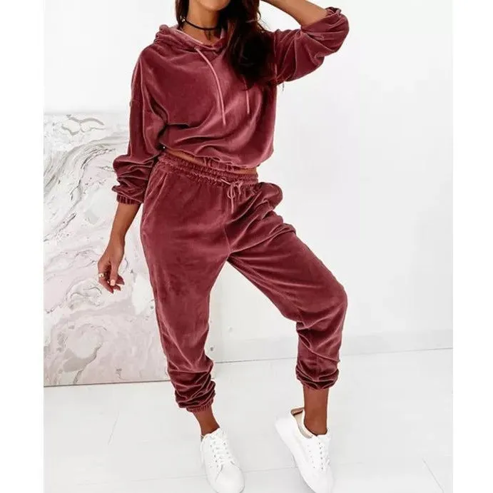 Velvet Tracksuit Set