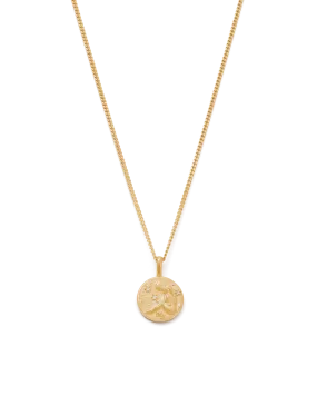 Virgo Petite Zodiac Necklace - Gold