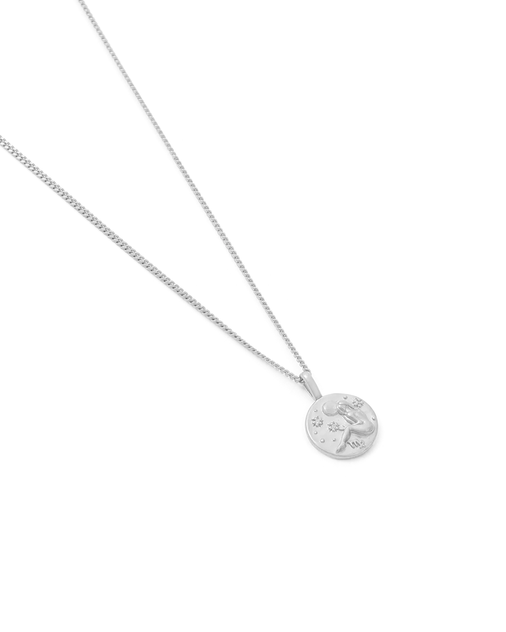 Virgo Petite Zodiac Necklace - Silver