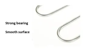 Visionhome S Type 5 Layer Stainless Steel Hanger with Multi-Purpose for Pants Cloths Tie Scarf 10Pack