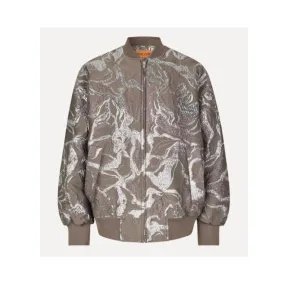 VOLUMINOUS BOMBER JACKET | ABSTRACT FOLIAGE