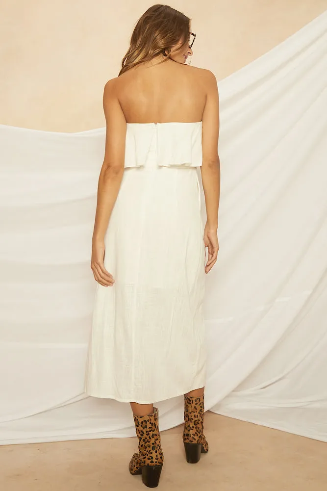 Way Of Life Midi Dress White