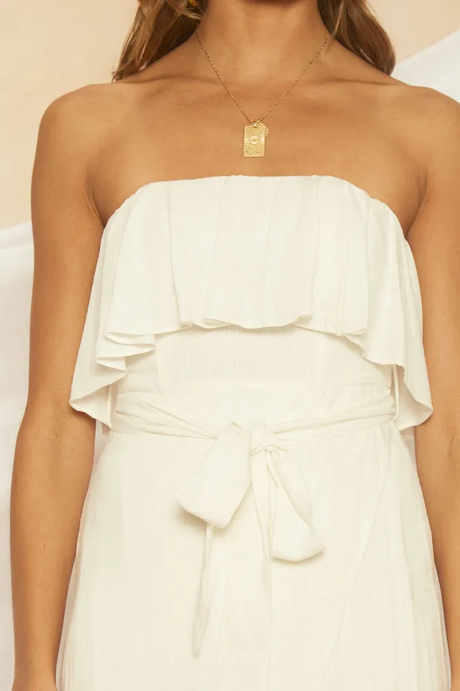 Way Of Life Midi Dress White