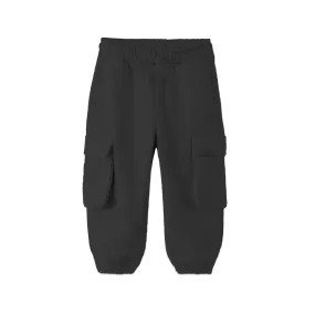 Whistle & Flute Bamboo Drawstring Cargo Joggers || Black