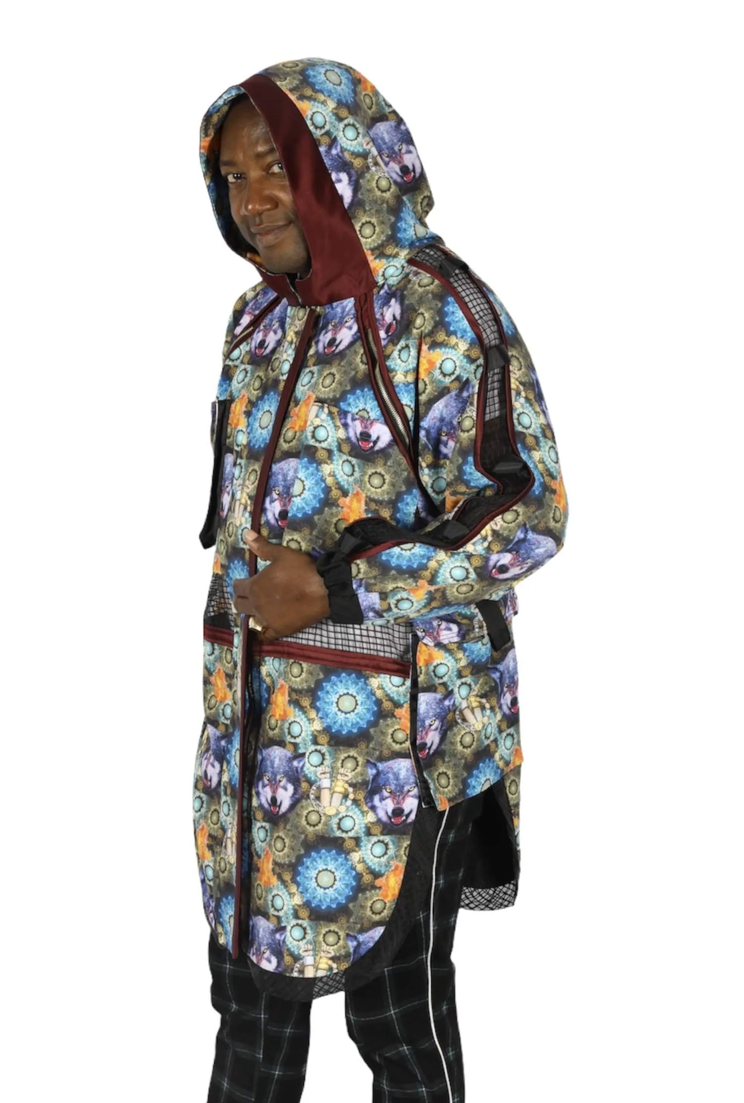 Wolf Print D&D Jacket