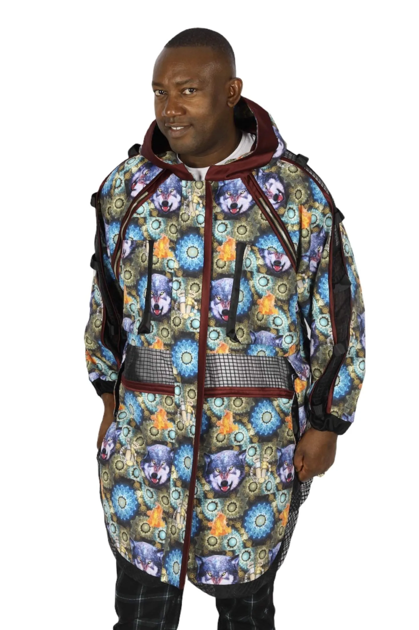 Wolf Print D&D Jacket