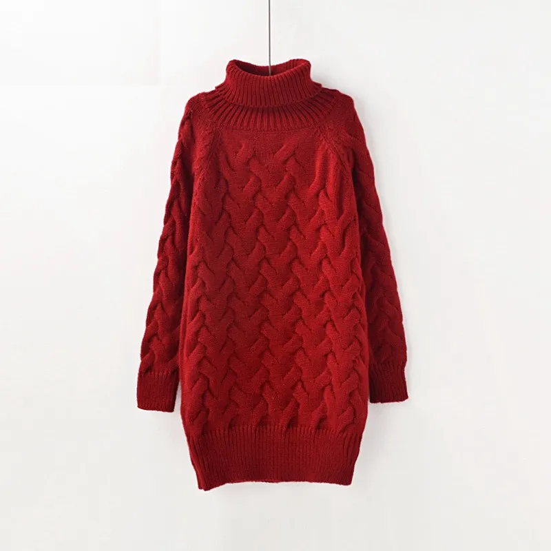 Women's Winter Casual Warm Knitted High-Neck Pullover