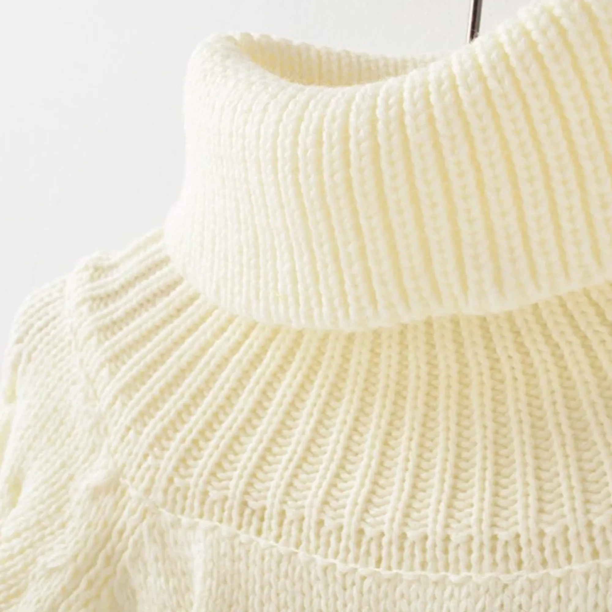 Women's Winter Casual Warm Knitted High-Neck Pullover
