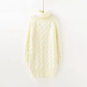 Women's Winter Casual Warm Knitted High-Neck Pullover